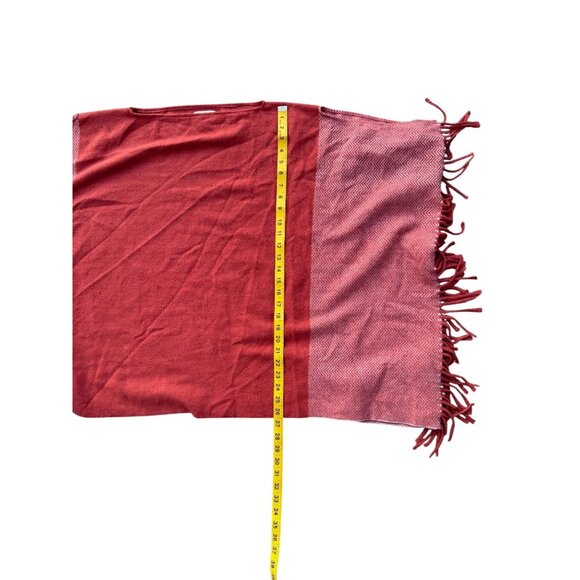 Universal Thread Red & Pink Fringe Scarf OSFM - Picture 3 of 4